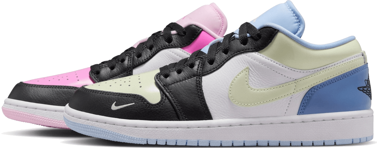 Air Jordan 1 Low SE "Black White Pink Spell"