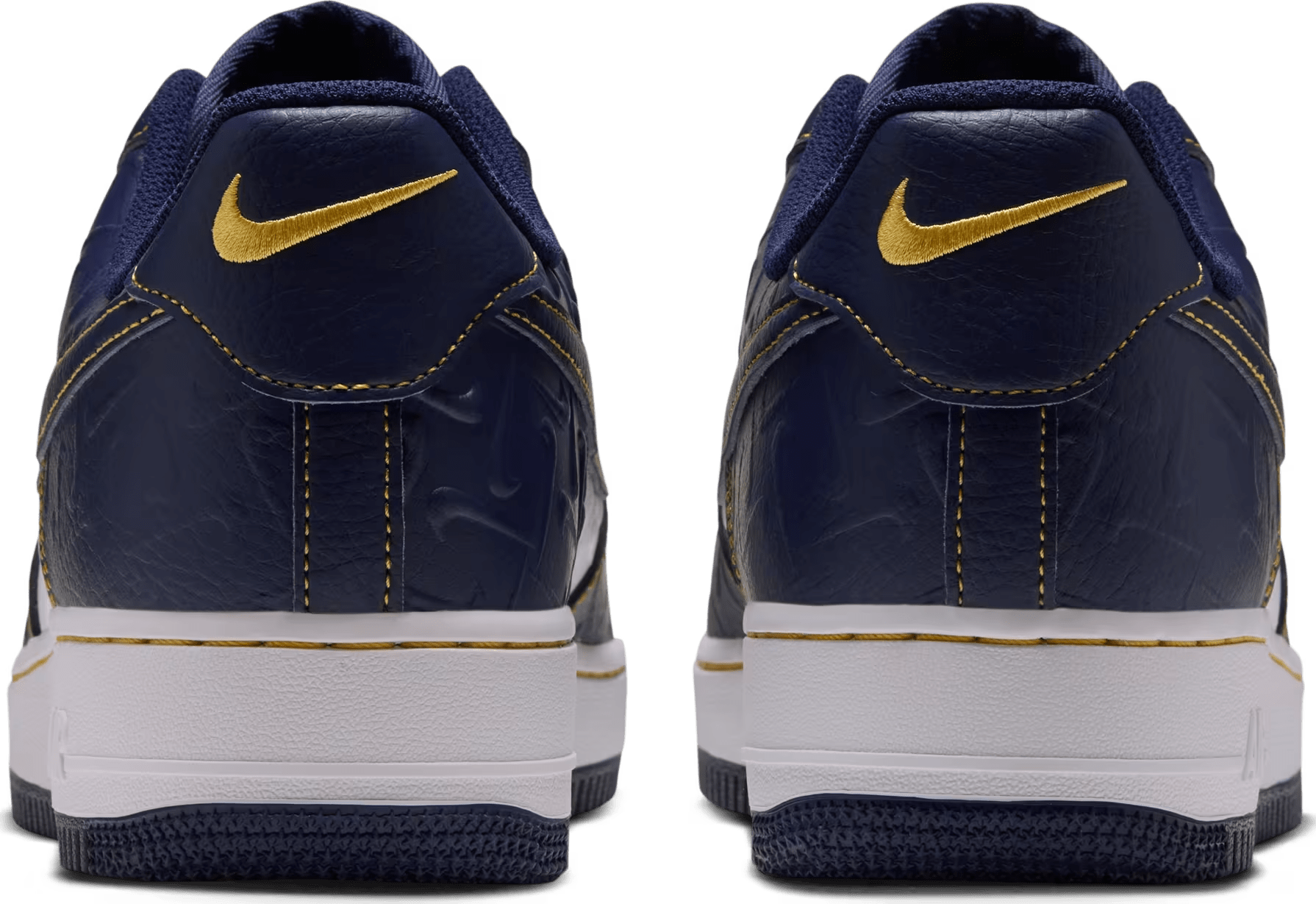 Nike Air Force 1 '07 "White Yellow Ochre Midnight Navy"
