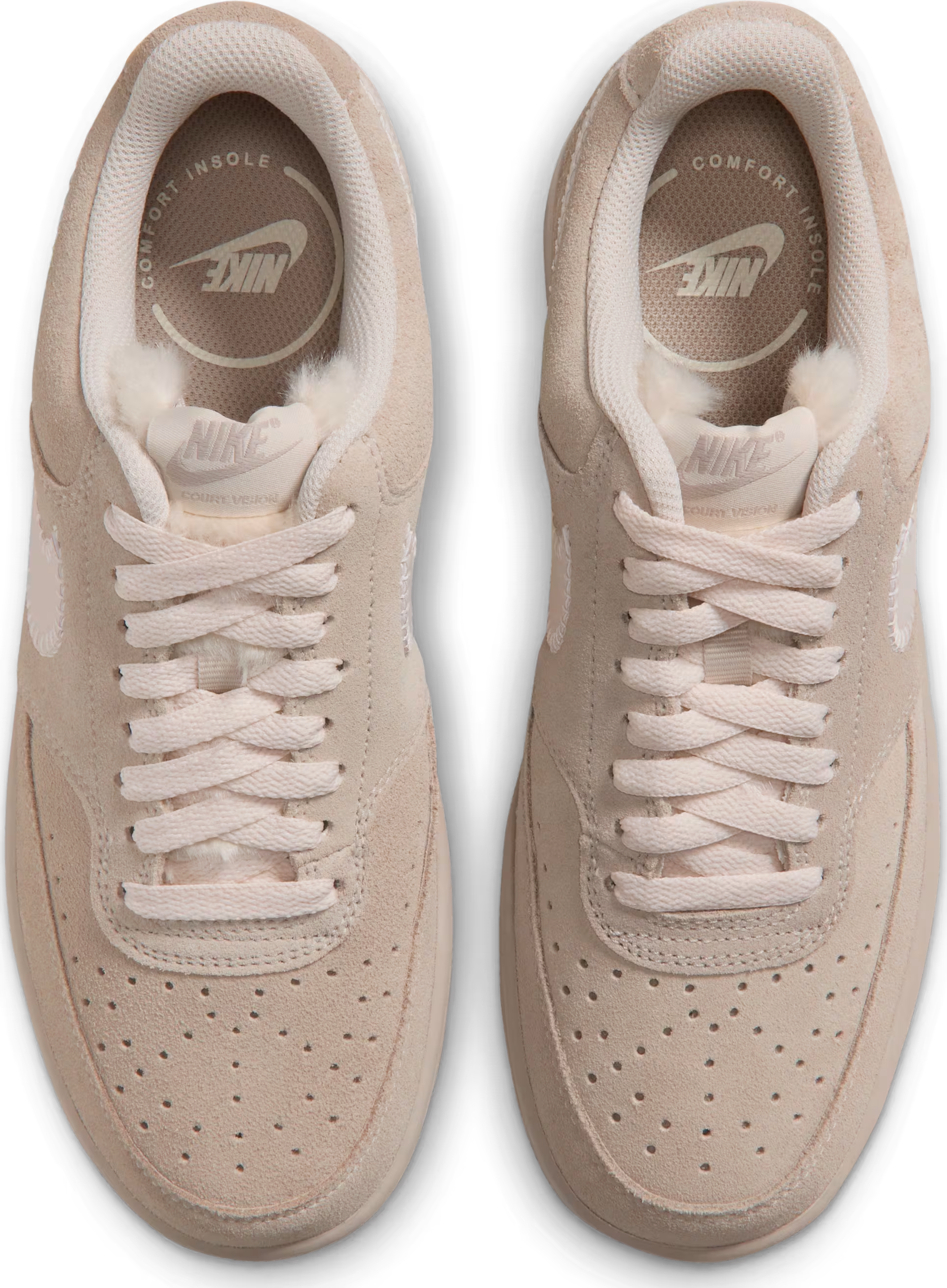 Nike Court Vision Low Wmns "Light Orewood Brown"