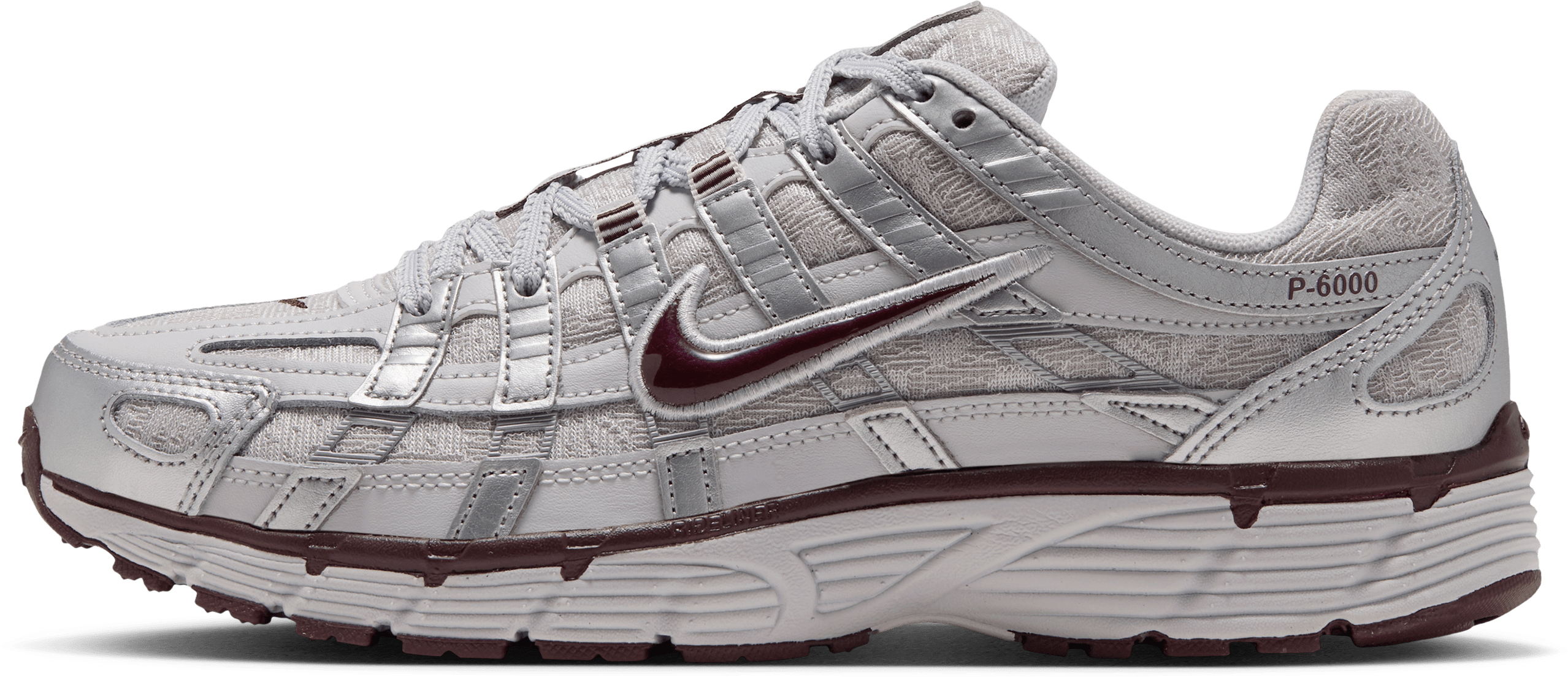 Nike P-6000 Wmns "Vast Grey Burgundy Crush"