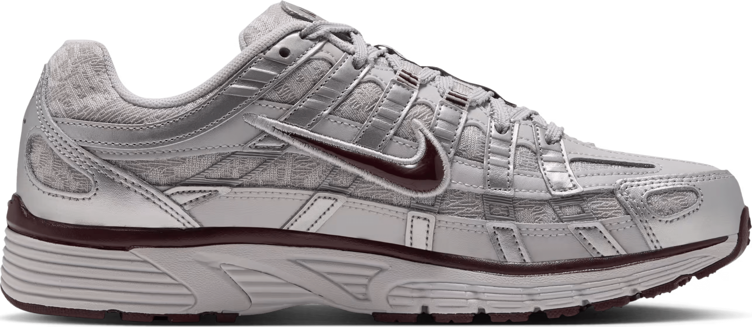 Nike P-6000 Wmns "Vast Grey Burgundy Crush"