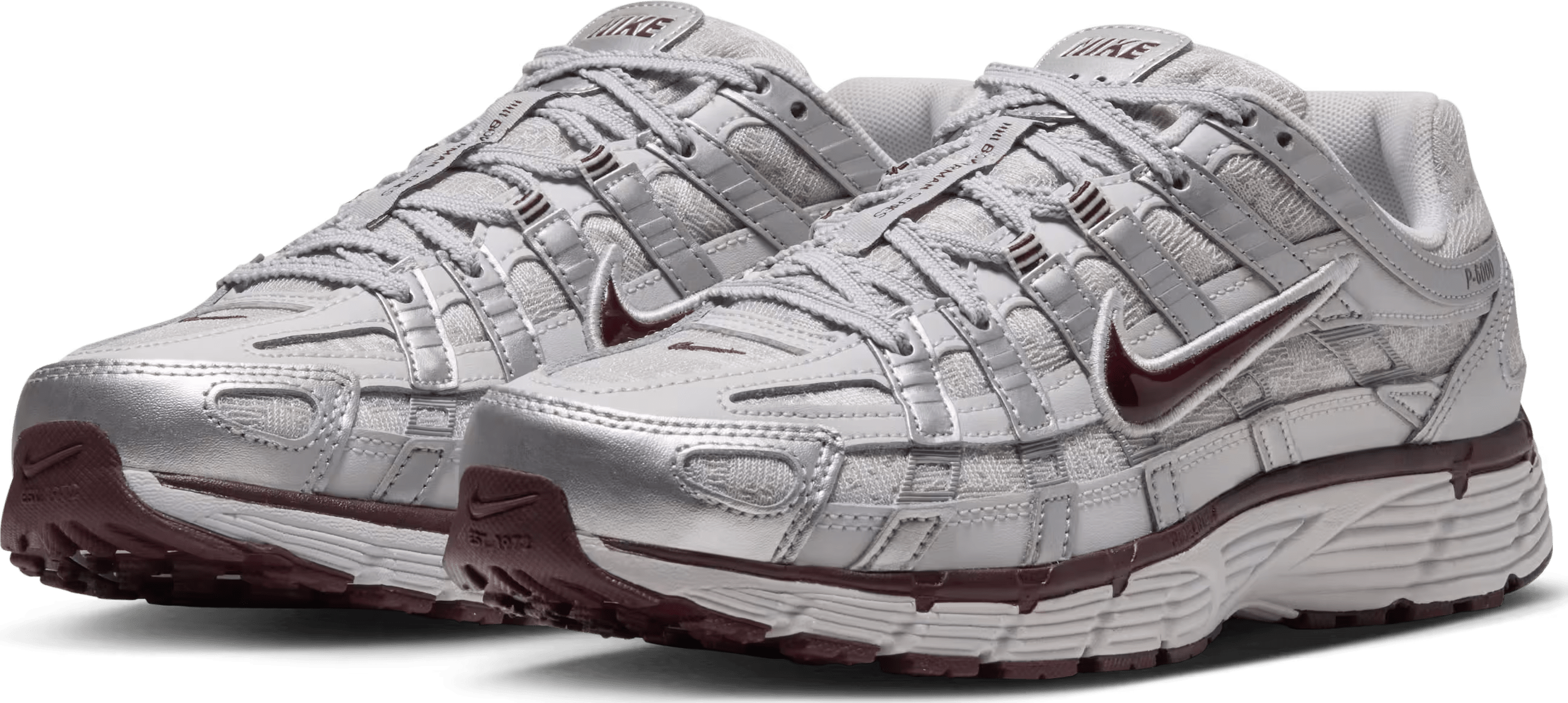 Nike P-6000 Wmns "Vast Grey Burgundy Crush"