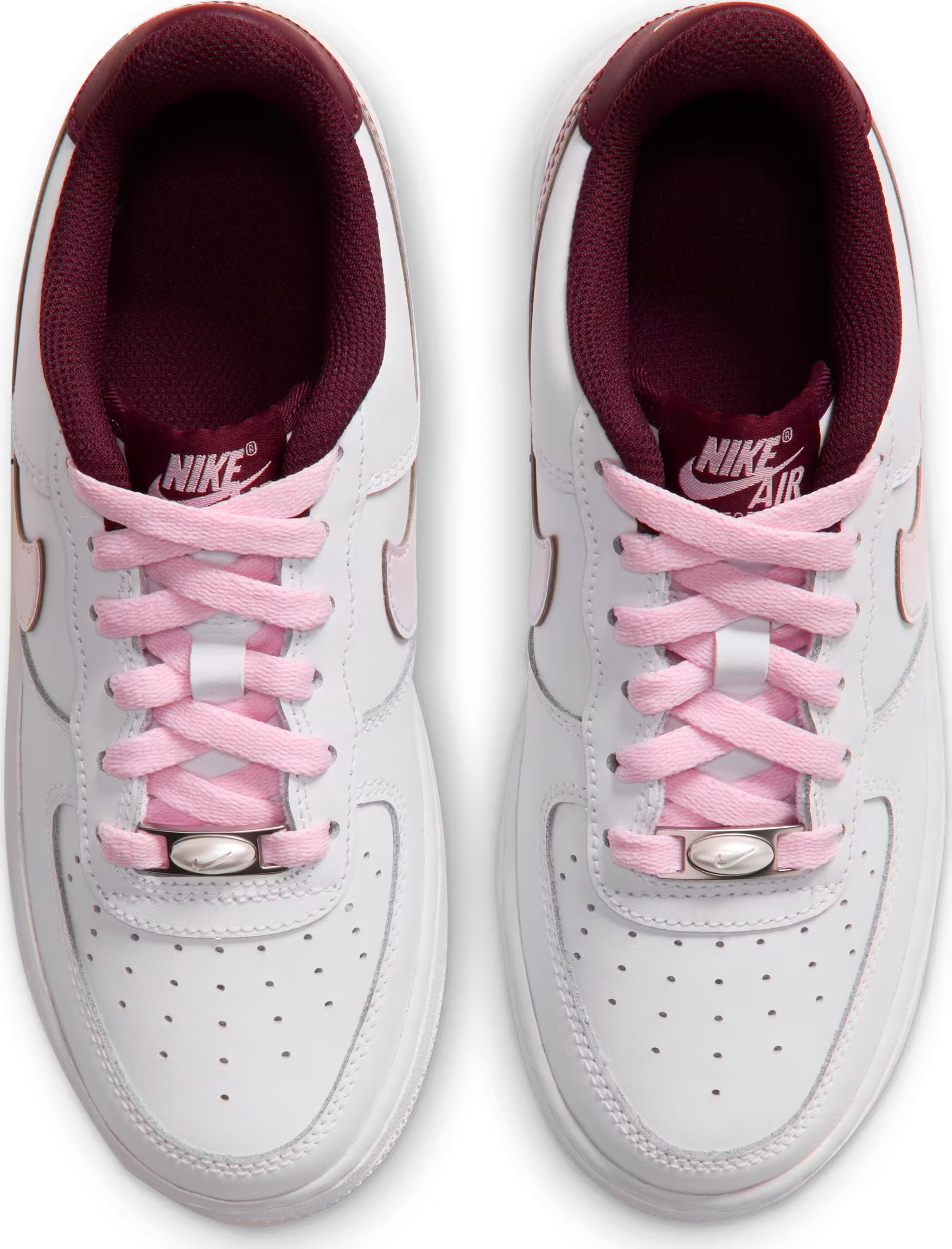 Nike Air Force 1 Low LV8 GS "White Burgundy Crush"