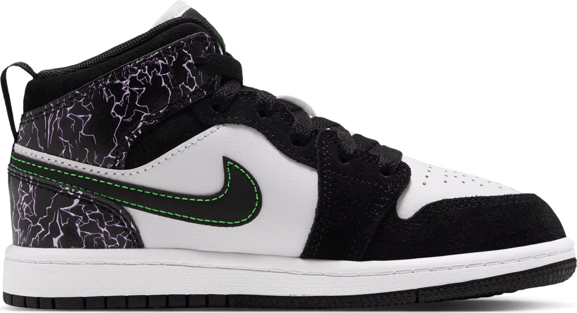 Air Jordan 1 Mid SE PS "Laser Purple Scream Green"