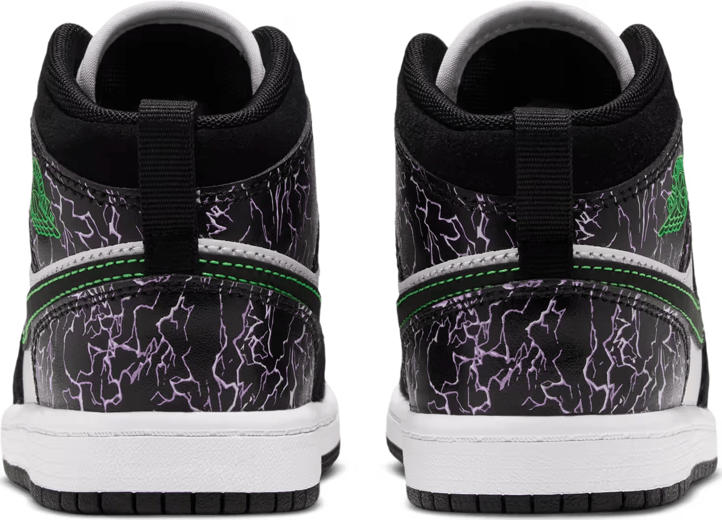 Air Jordan 1 Mid SE PS "Laser Purple Scream Green"