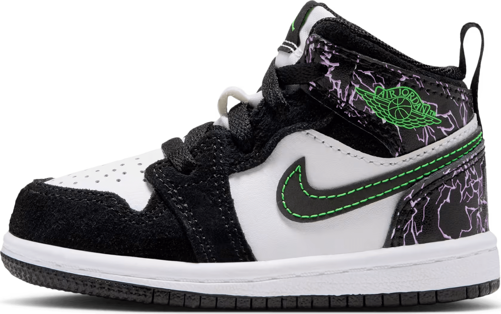 Air Jordan 1 Mid SE TD "Laser Purple Scream Green"