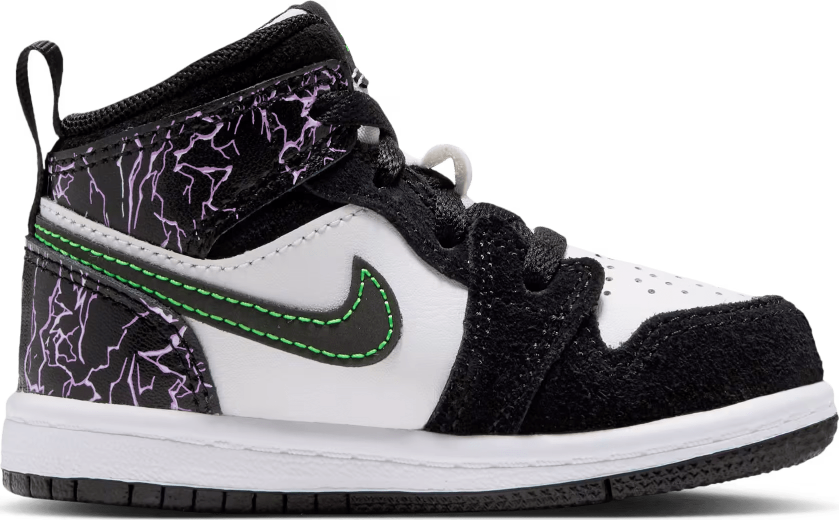 Air Jordan 1 Mid SE TD "Laser Purple Scream Green"