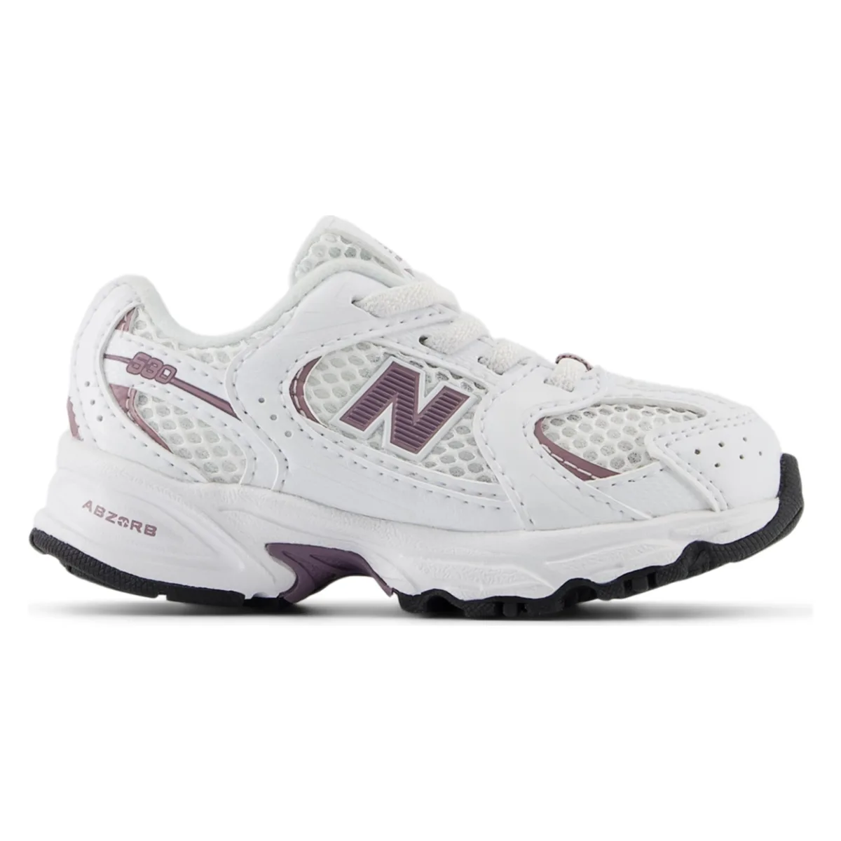 New Balance 530 Bungee Lace White Dark Ice Wine (TD)