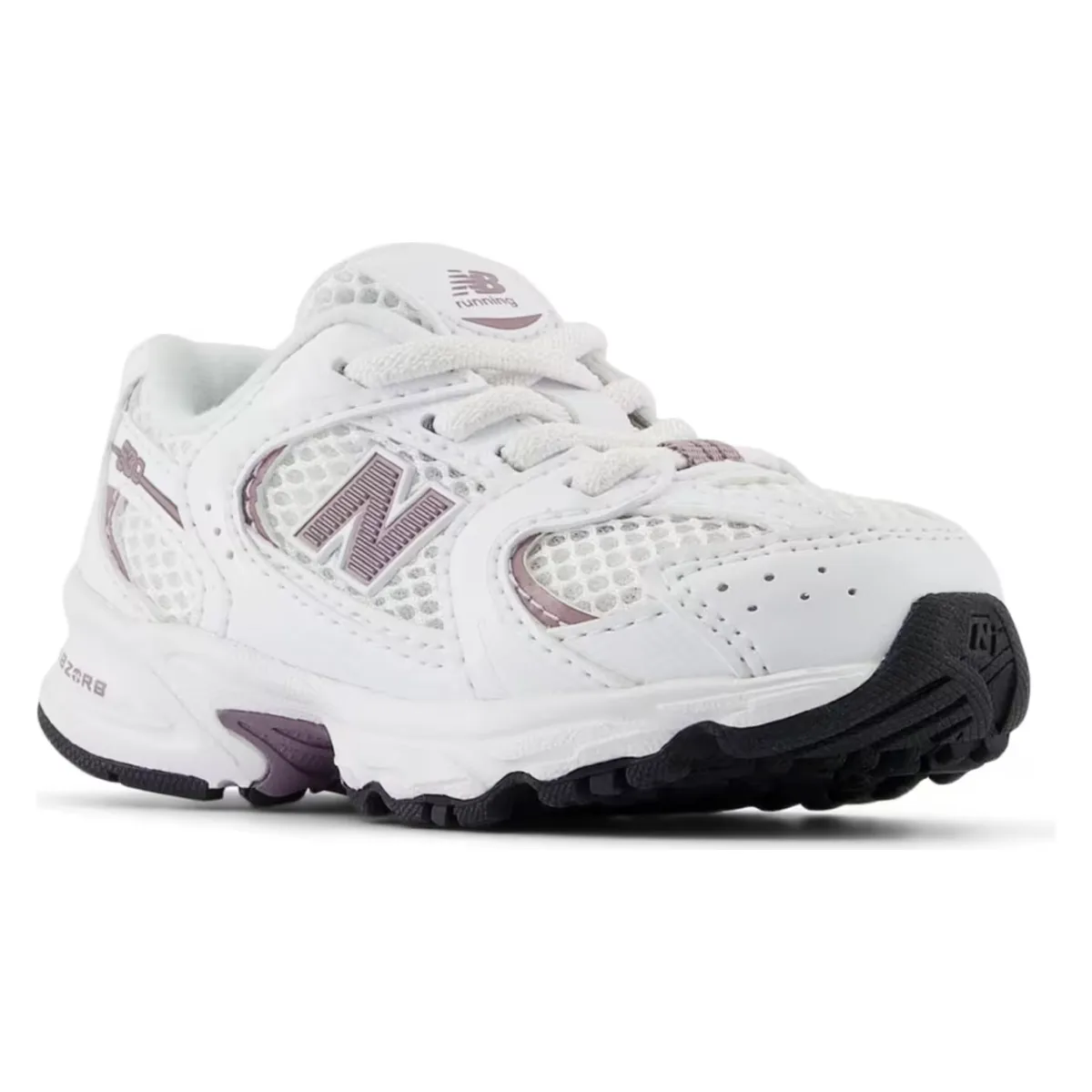 New Balance 530 Bungee Lace White Dark Ice Wine (TD)
