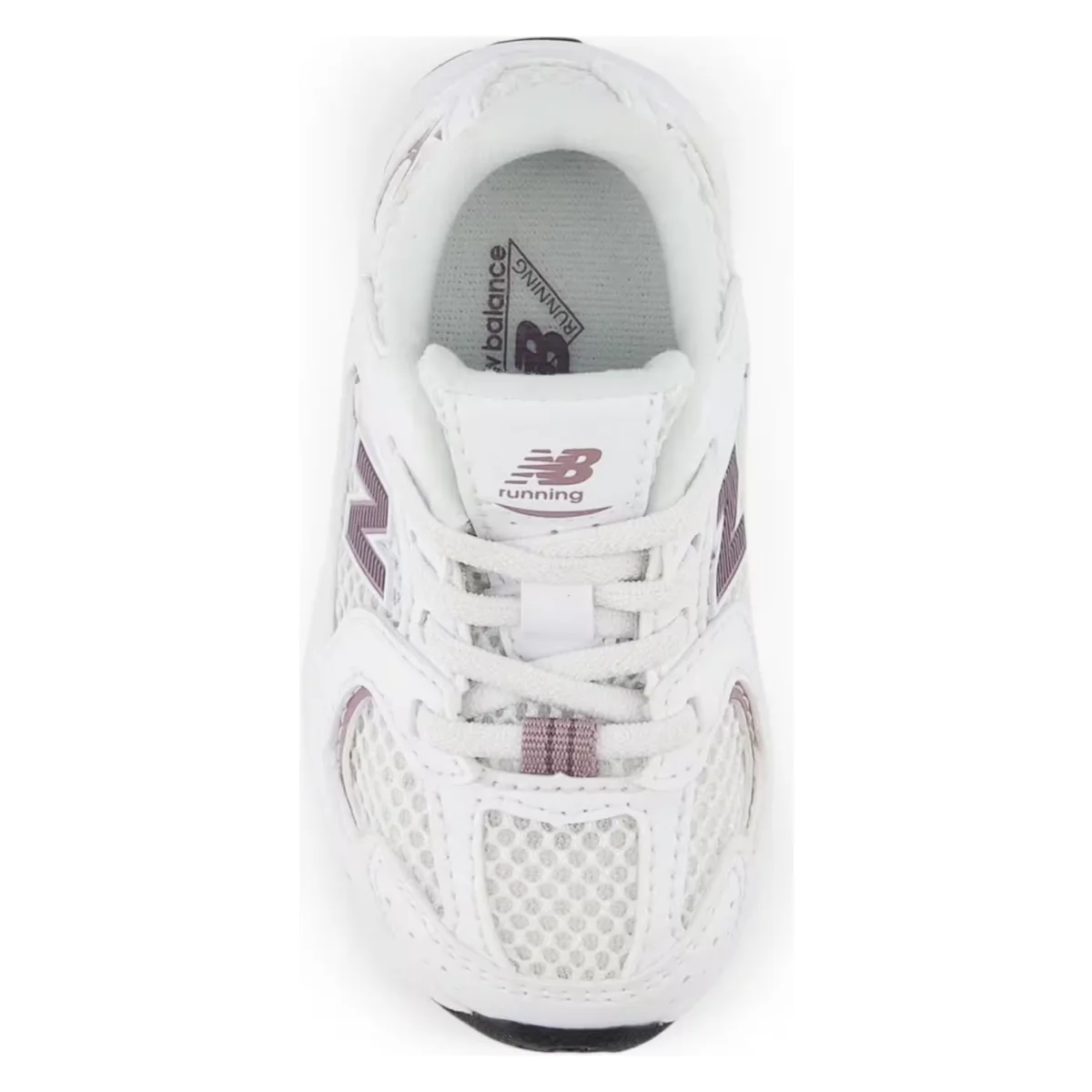 New Balance 530 Bungee Lace White Dark Ice Wine (TD)