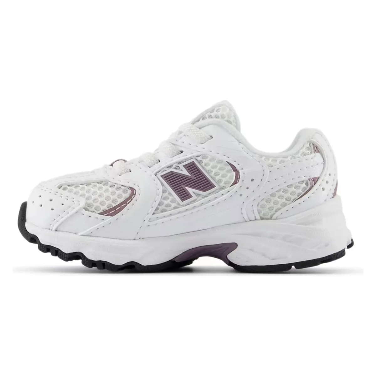 New Balance 530 Bungee Lace White Dark Ice Wine (TD)