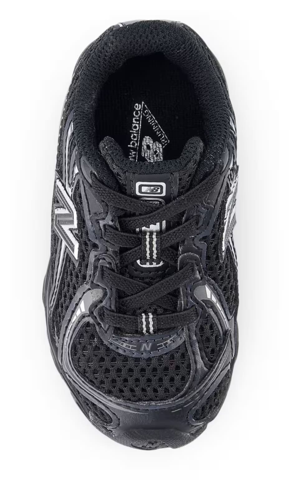 New Balance 740 Bungee Lace Black Silver Metallic (TD)