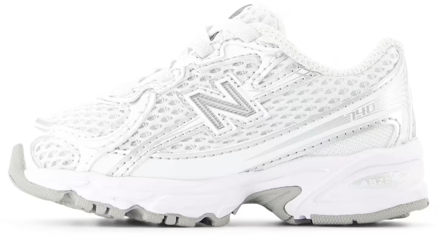 New Balance 740 Bungee Lace White Silver Metallic (TD)