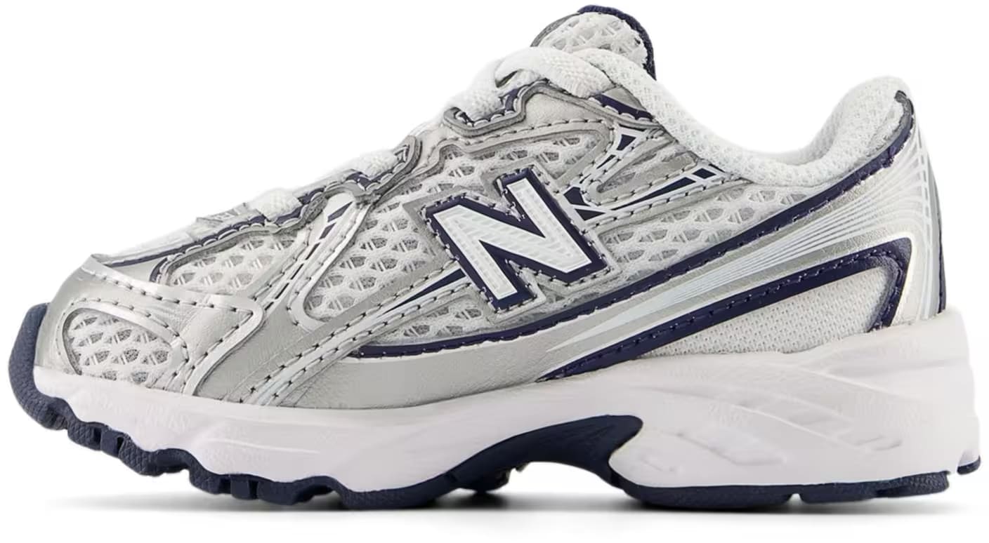 New Balance 740 Bungee Lace White Navy Silver (TD)