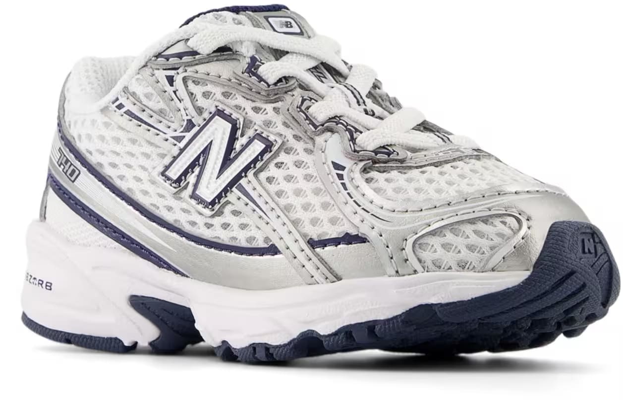 New Balance 740 Bungee Lace White Navy Silver (TD)