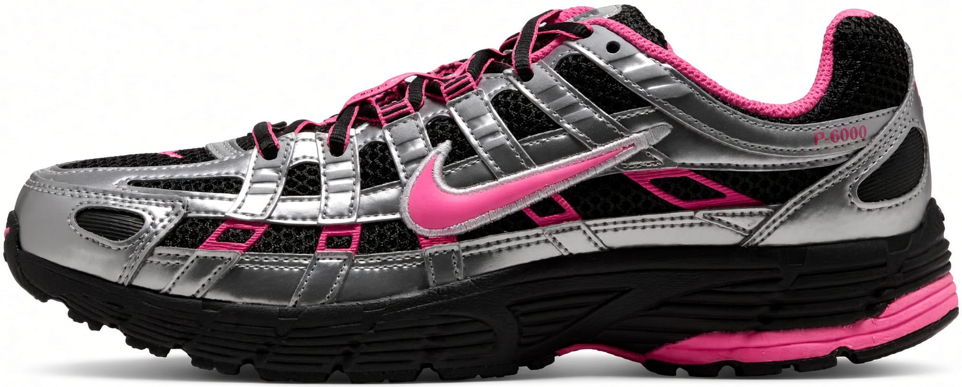 Nike P-6000 "Black Metallic Silver Hyper Pink"