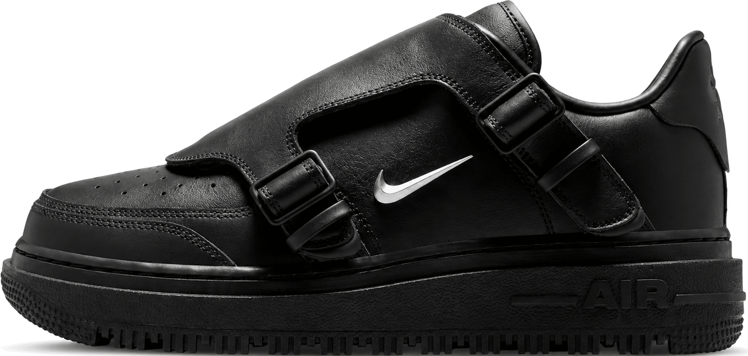 Nike Air Force 1 Luxe "Black Metallic Silver"