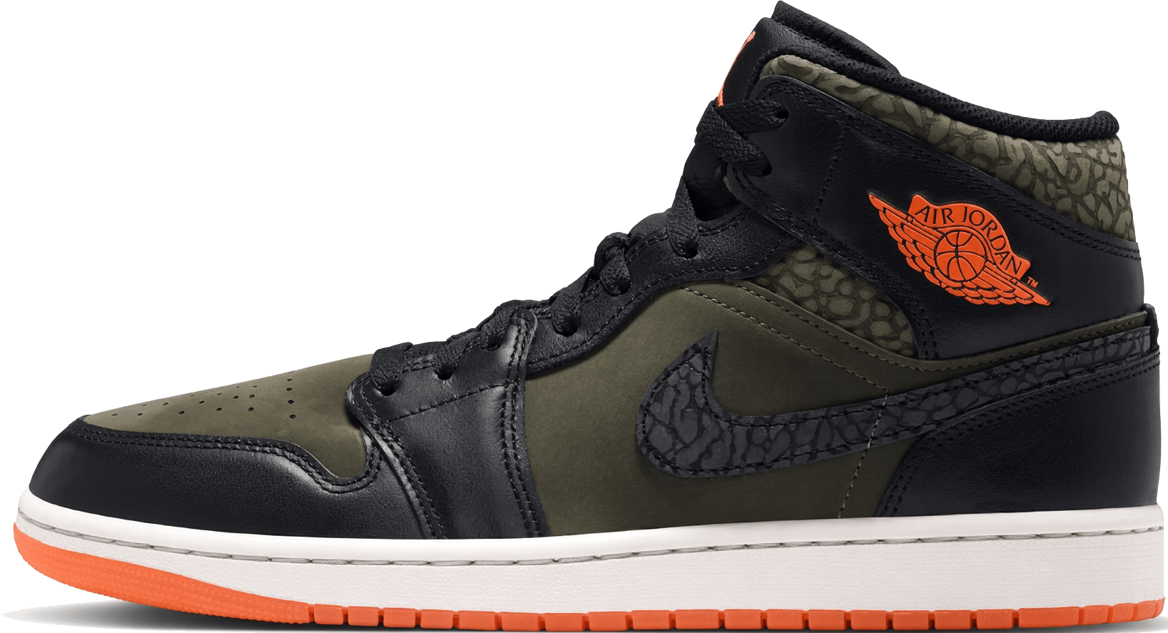 Air Jordan 1 MID SE "Cargo Khaki Total Orange"