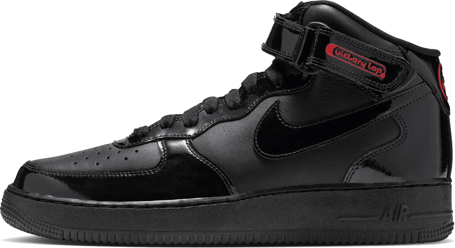Victory Lap Radio x Nike Air Force 1 Mid '07 "Black Light Crimson"