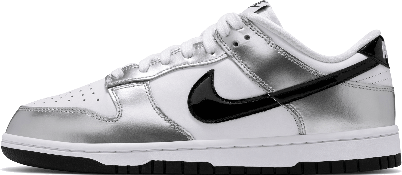 Nike Dunk Low SE "White Metallic Silver Black"