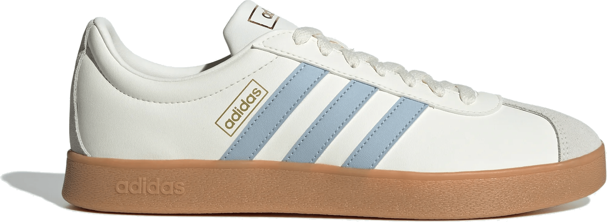 adidas VL Court Classic Off White Wonder Blue Gold Metallic