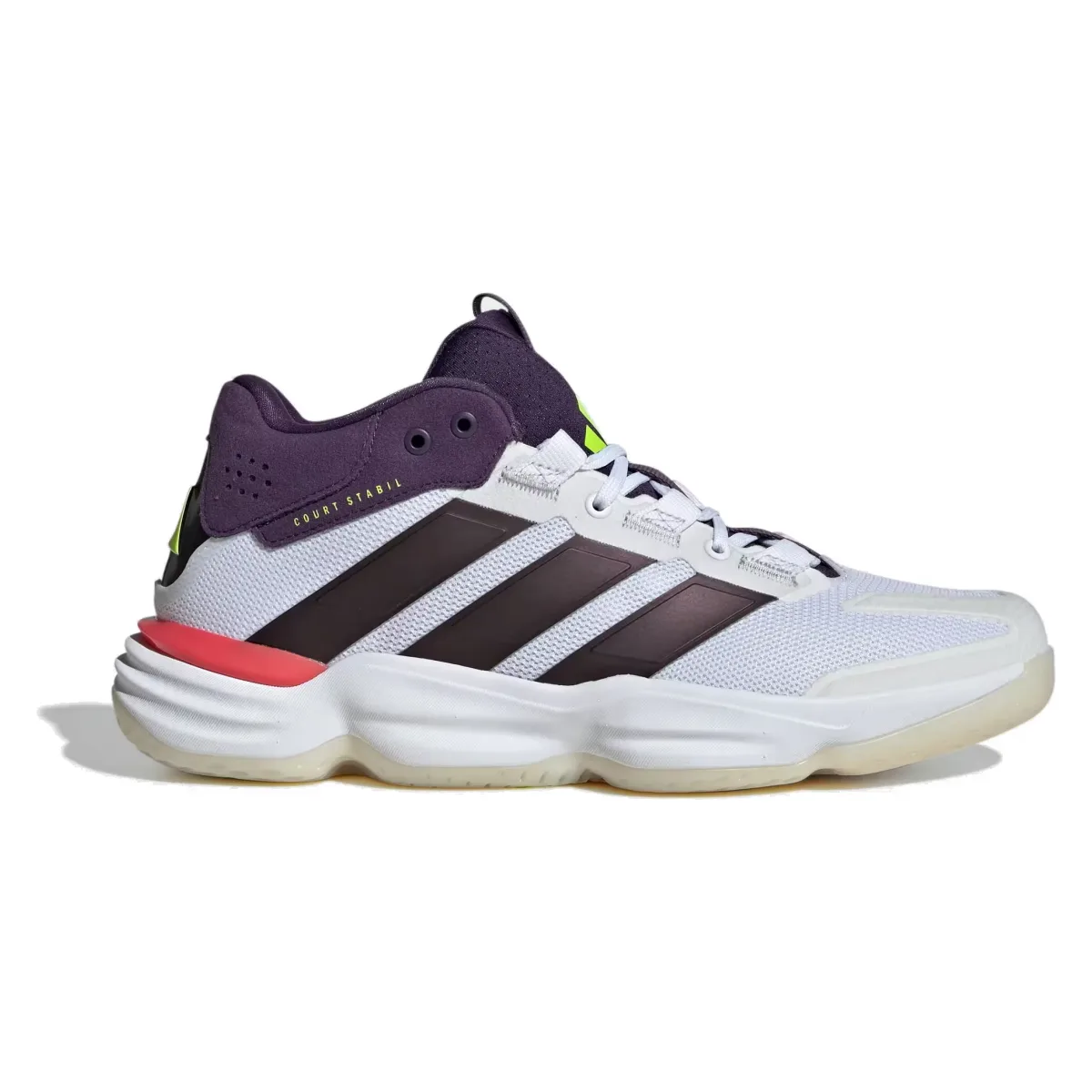 adidas Court Stabil Indoor White Aurora Plum