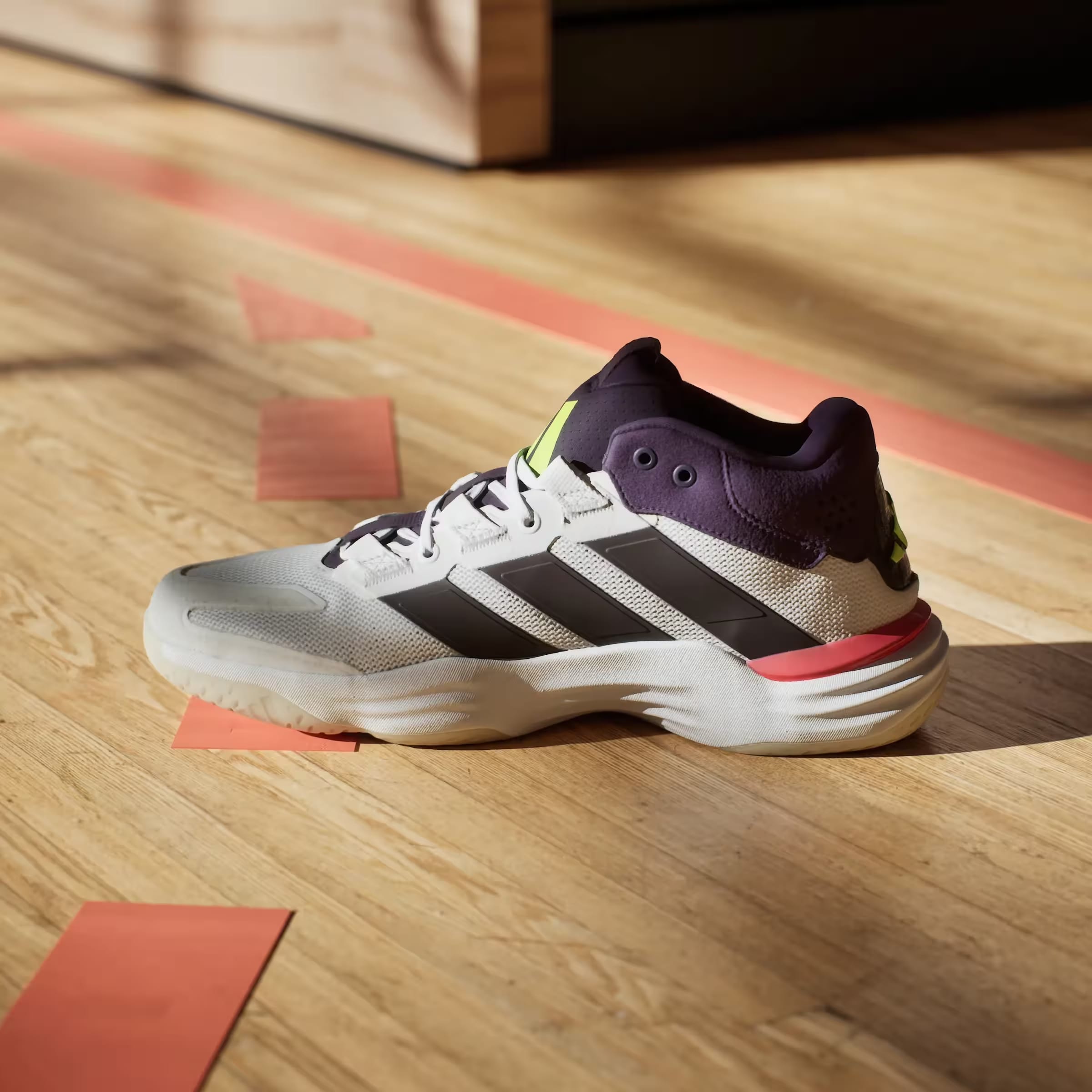 adidas Court Stabil Indoor White Aurora Plum