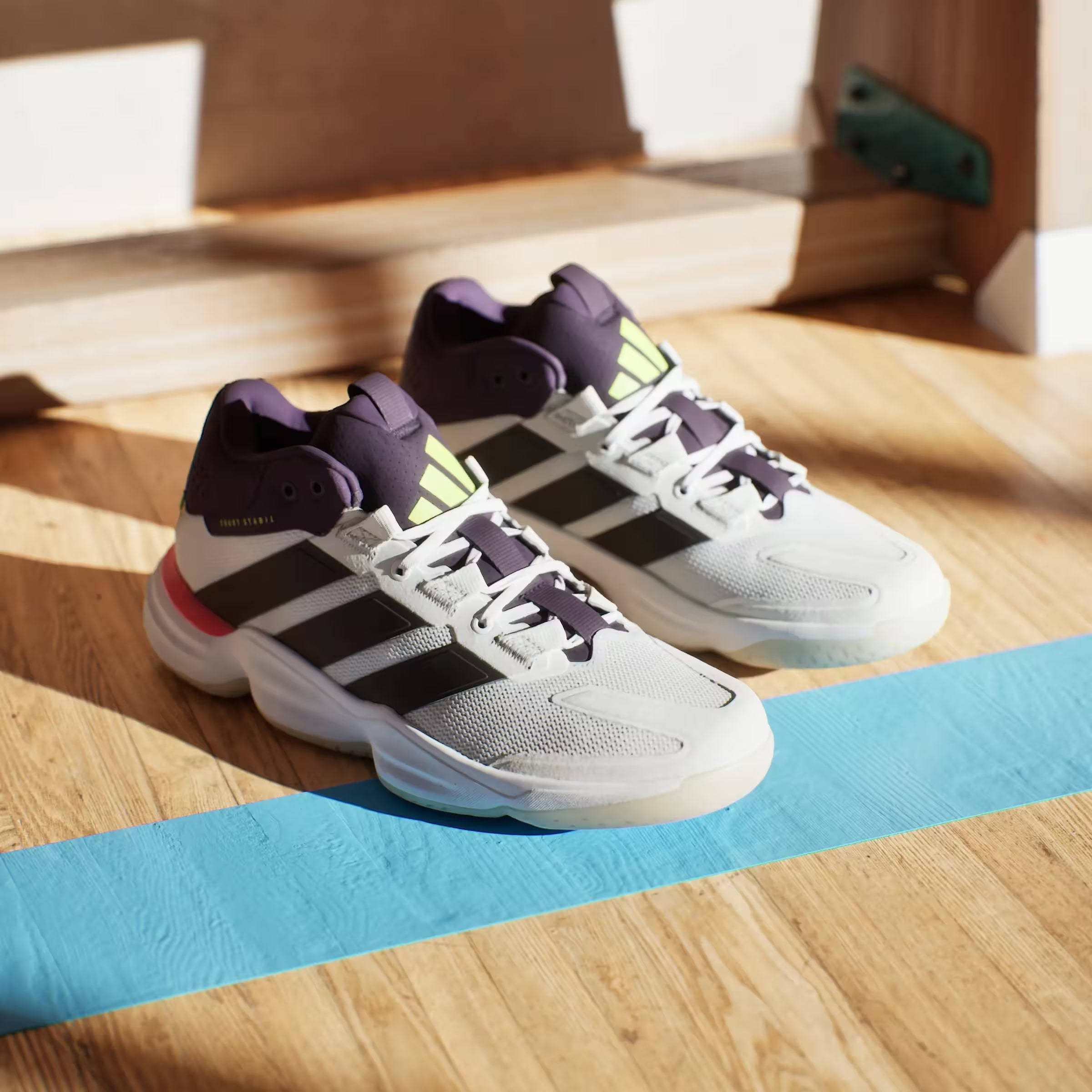 adidas Court Stabil Indoor White Aurora Plum