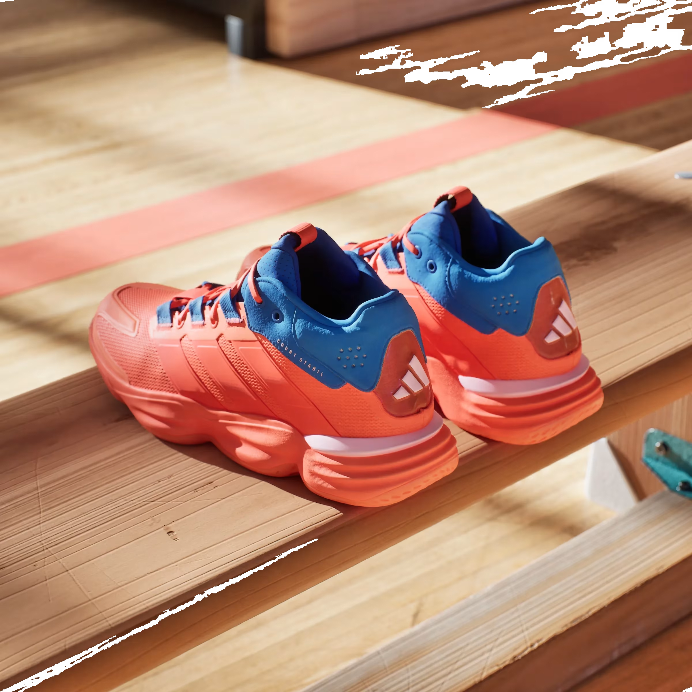 adidas Court Stabil Indoor Team Solar Orange Bright Royal