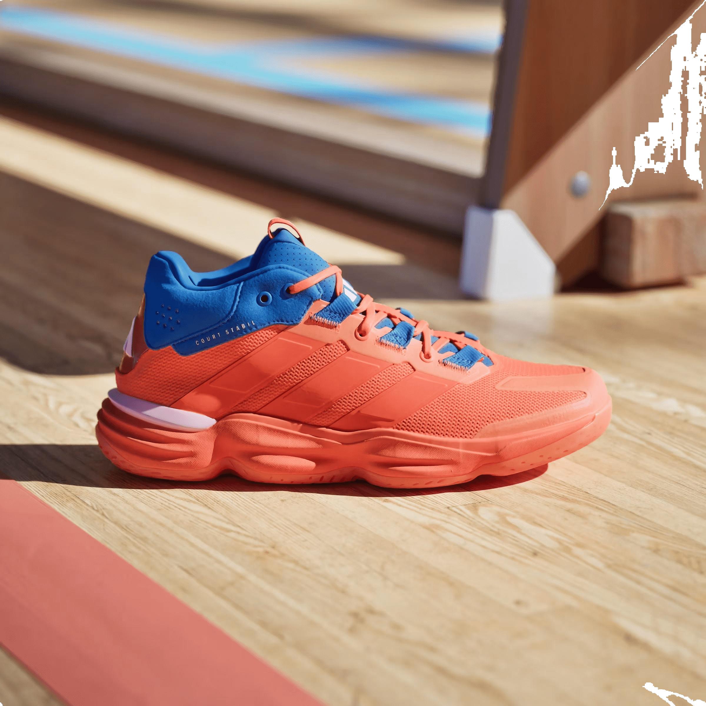 adidas Court Stabil Indoor Team Solar Orange Bright Royal