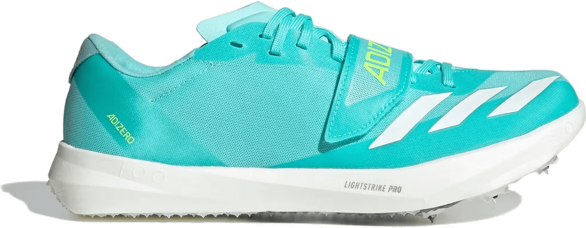 adidas Adizero TJ/PV Track And Field Flash Aqua Zero Metalic Lucid Lemon