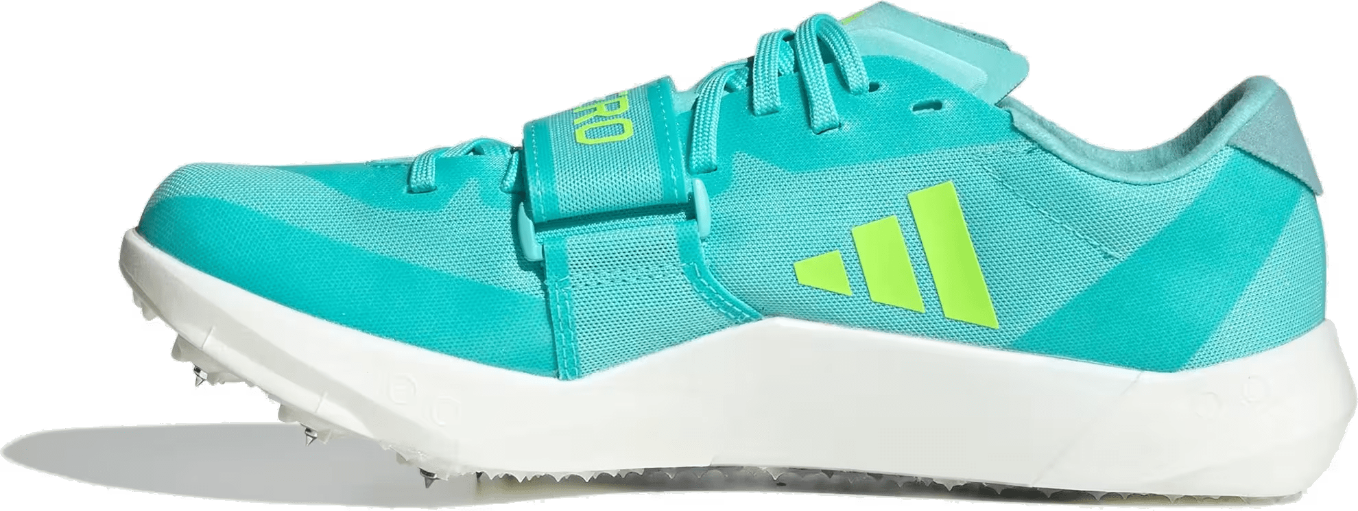 adidas Adizero TJ/PV Track And Field Flash Aqua Zero Metalic Lucid Lemon