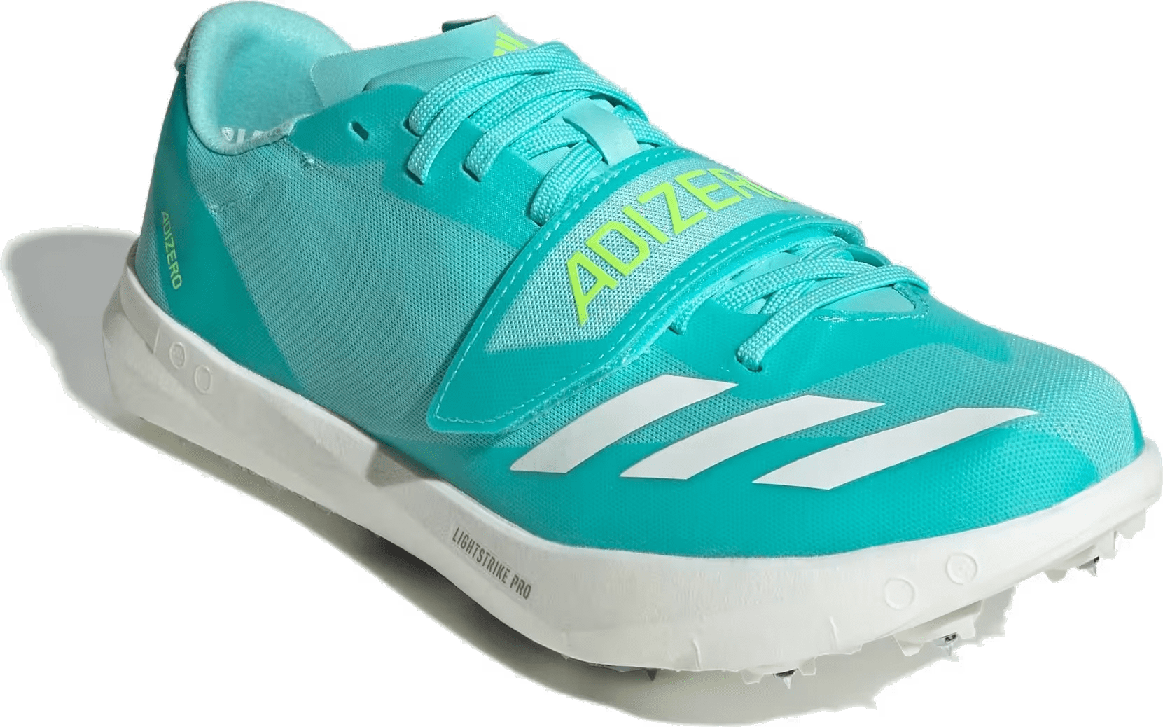 adidas Adizero TJ/PV Track And Field Flash Aqua Zero Metalic Lucid Lemon