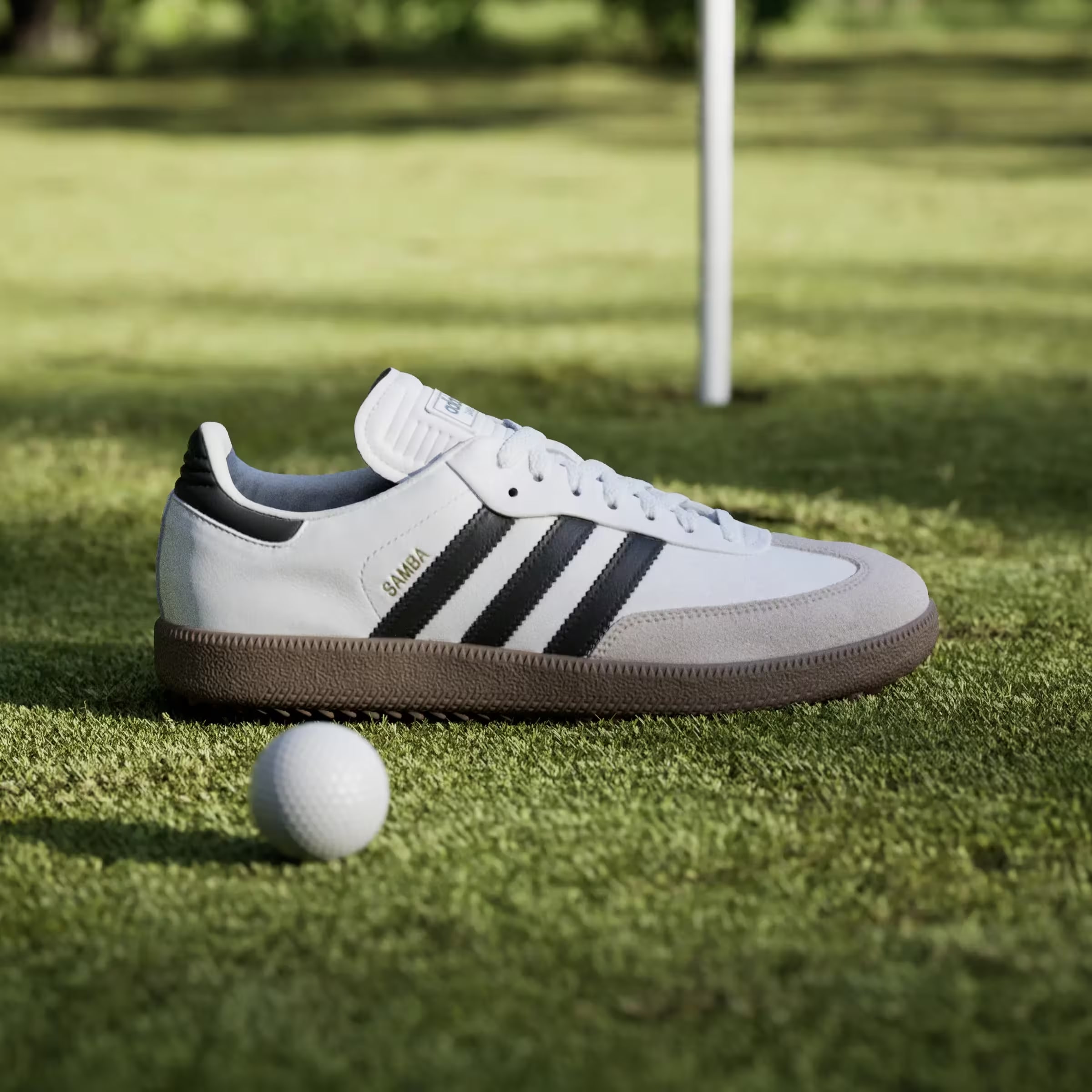 Adidas Samba Spikeless Golf "White Gum"