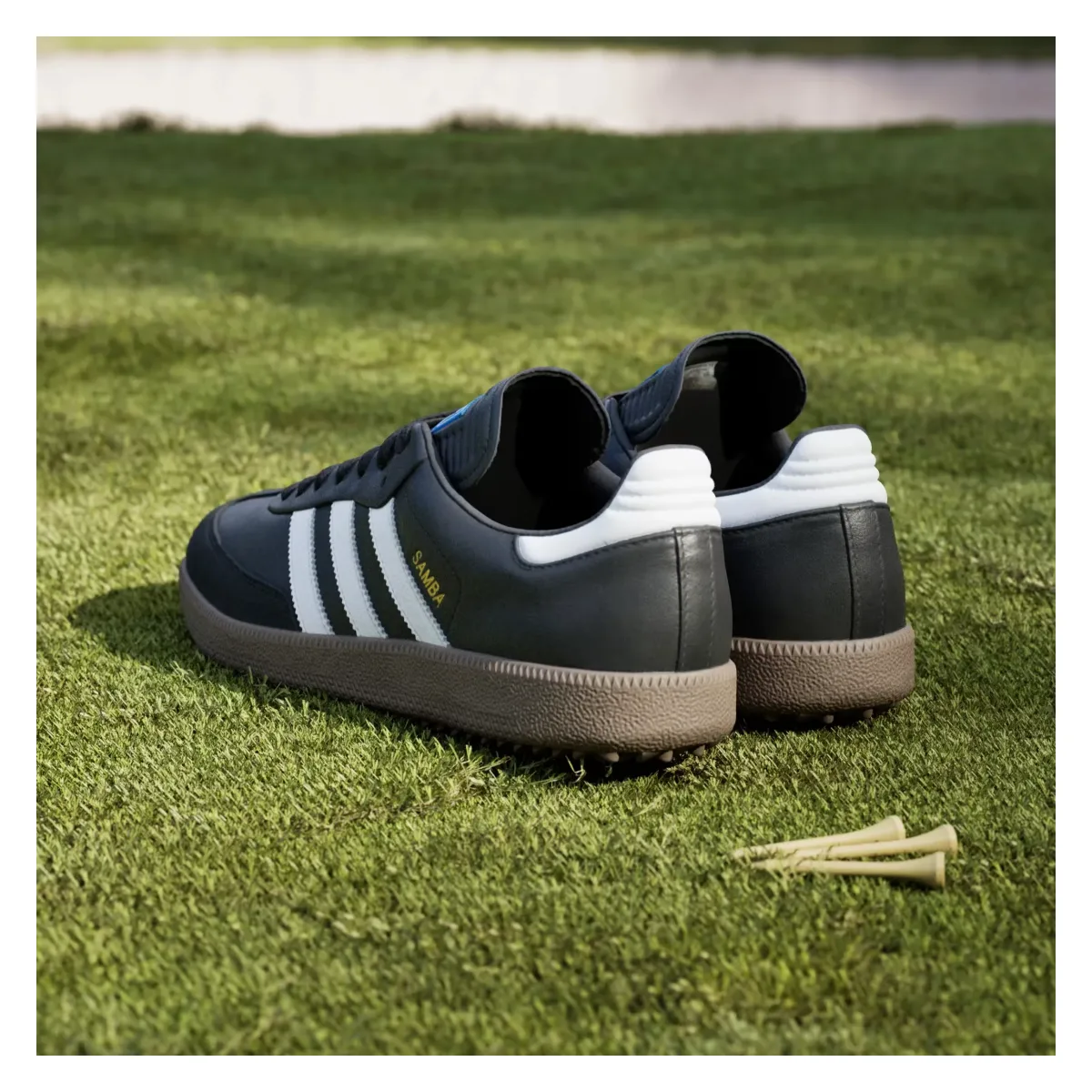 Adidas Samba Spikeless Golf "Black Gum"