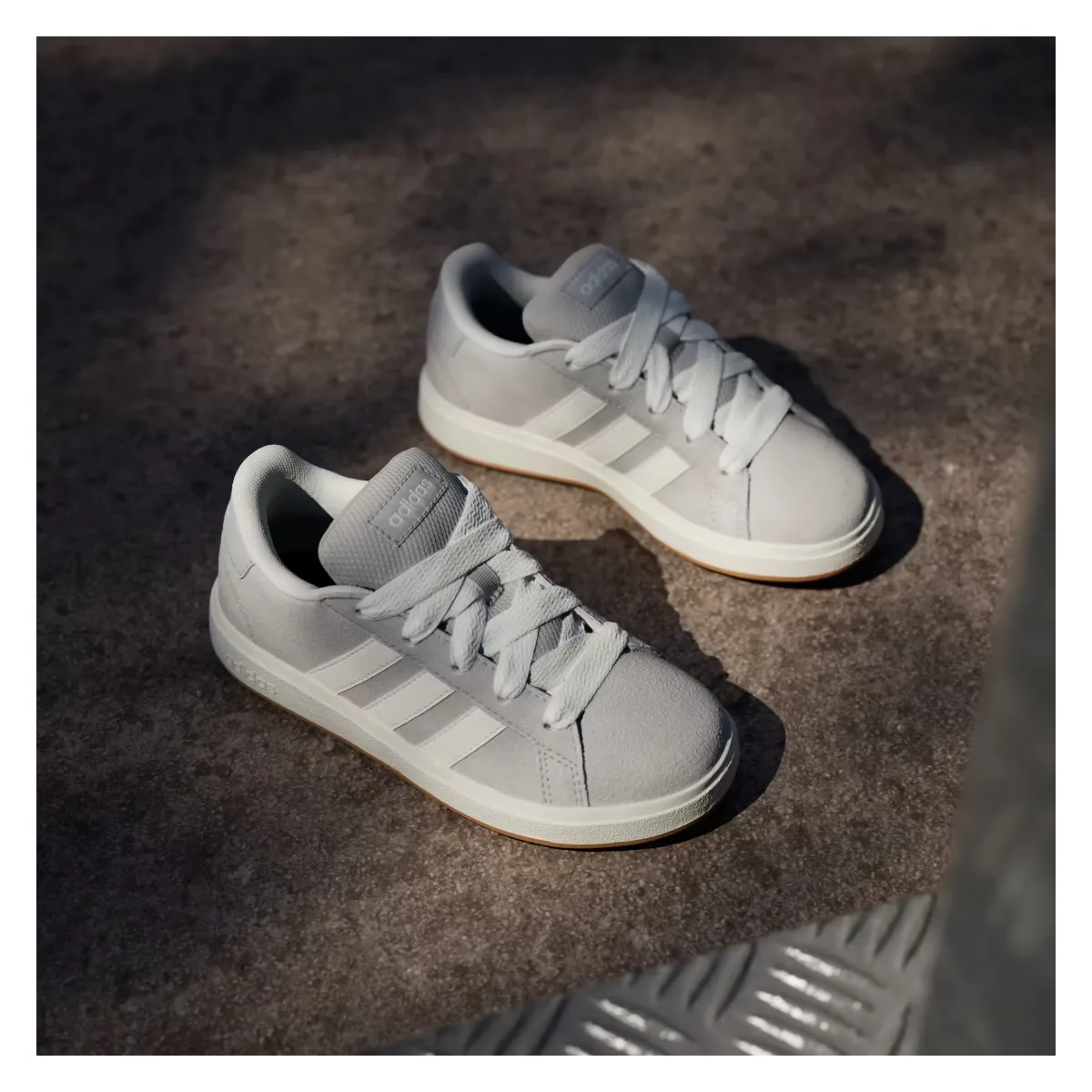 adidas Grand Court 00s Grey Two Off White Gum (GS)