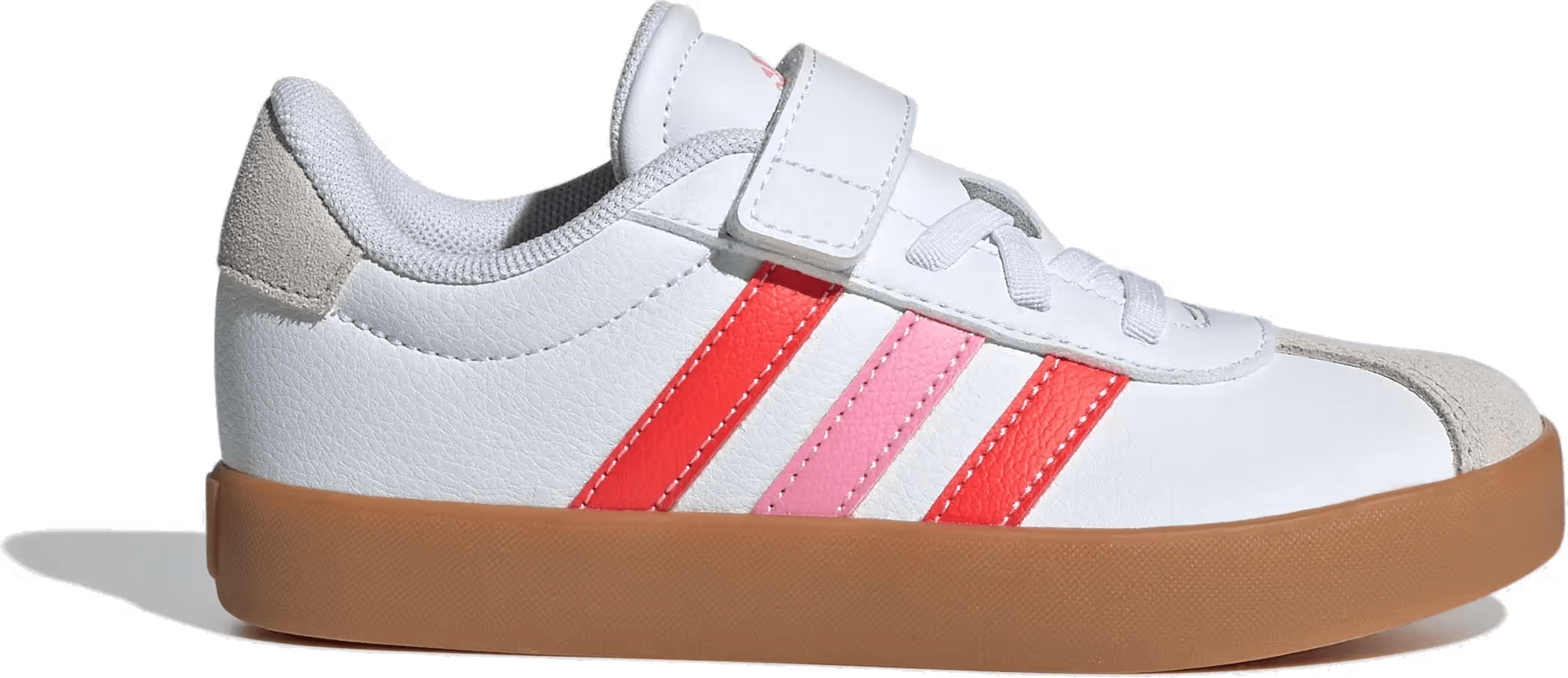 adidas VL Court 3.0 Cloud White Bright Red Bliss Pink (PS)