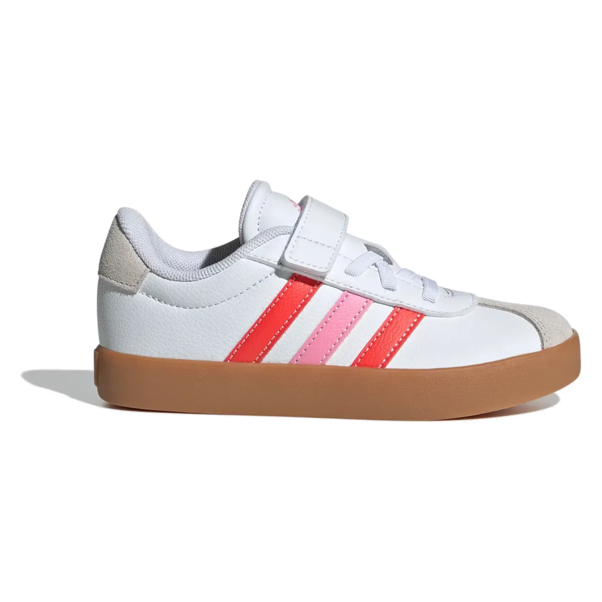 adidas VL Court 3.0 Cloud White Bright Red Bliss Pink (PS)