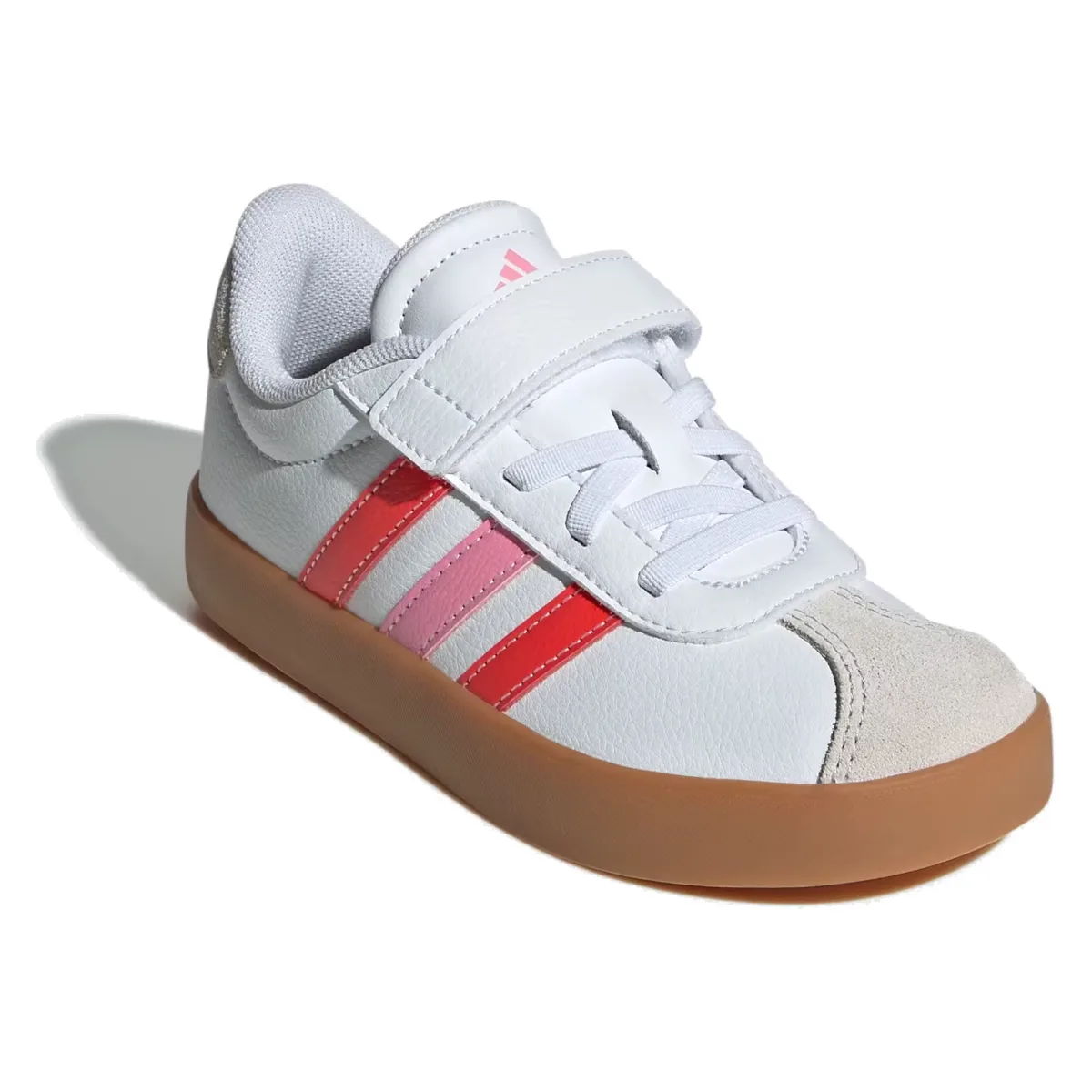 adidas VL Court 3.0 Cloud White Bright Red Bliss Pink (PS)