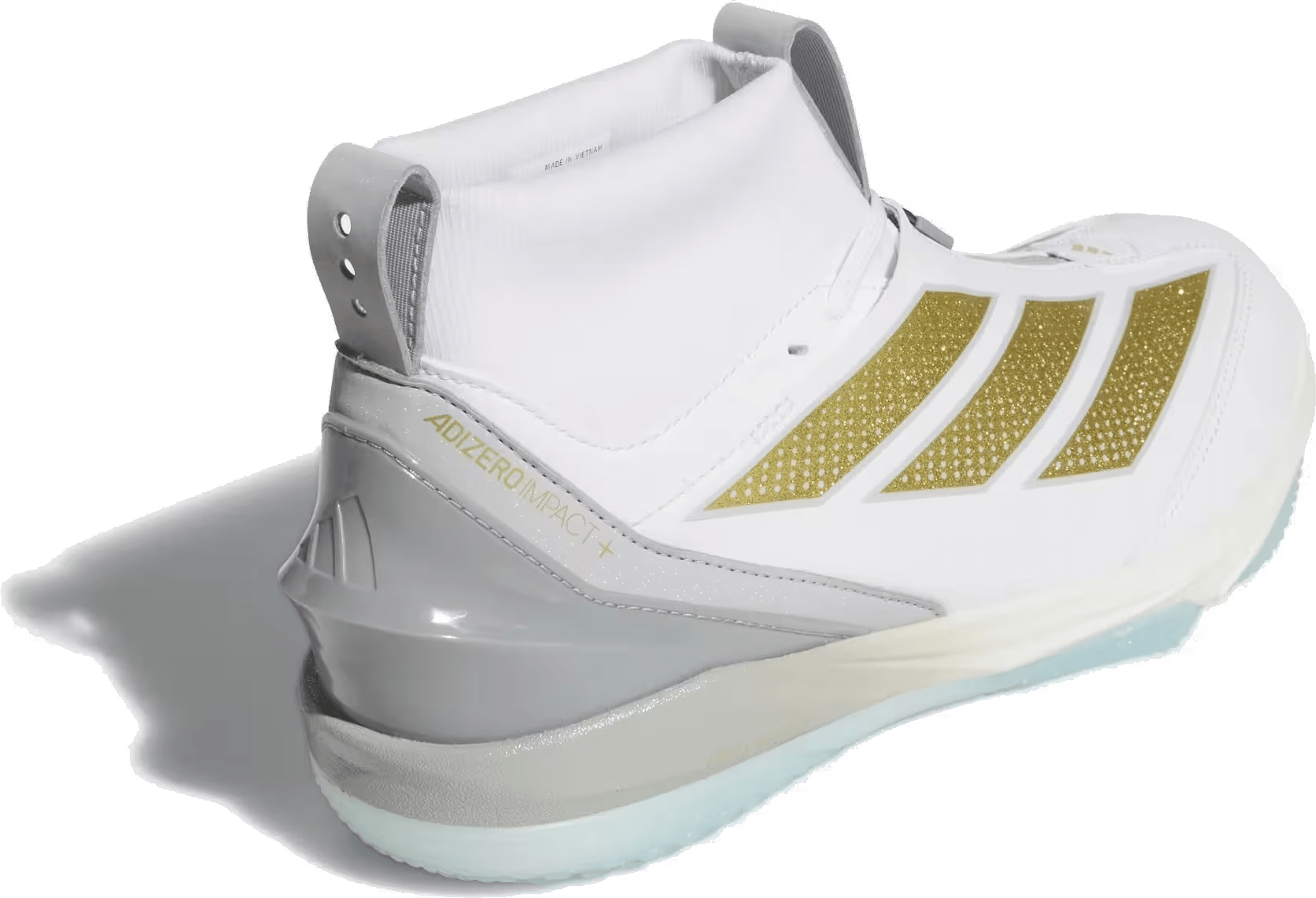adidas Adizero Impact+ 2.0 Turf Cloud White Gold Metallic