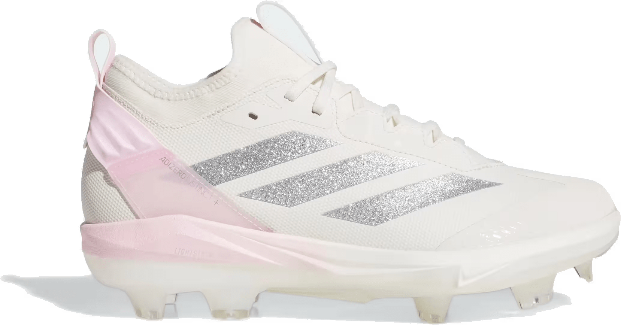 adidas Adizero Instinct+ TPU 2.0 Chalk White Silver Metallic Clear Pink (Women's)