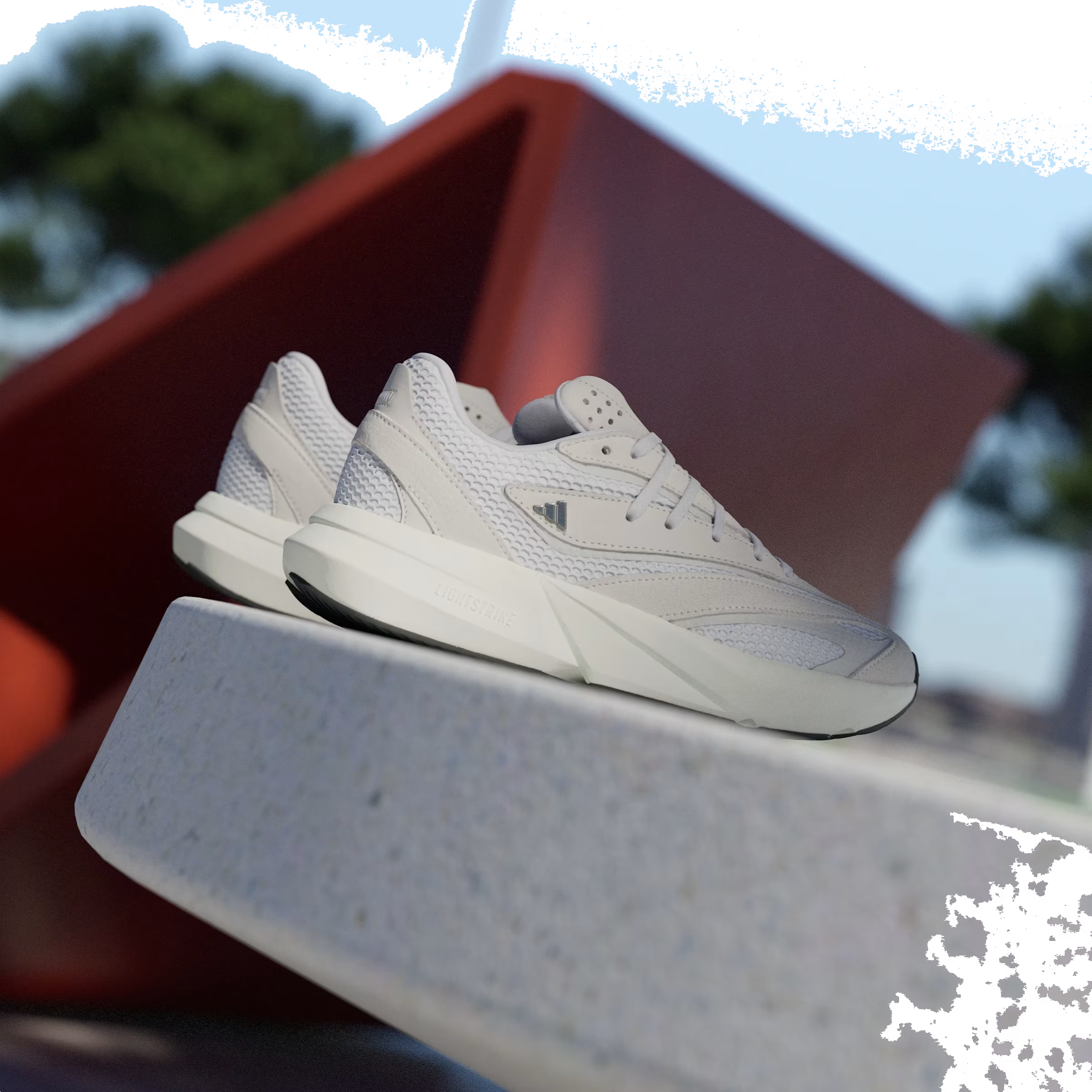 adidas Lightstride Crystal White Cloud White Grey One (Women's)