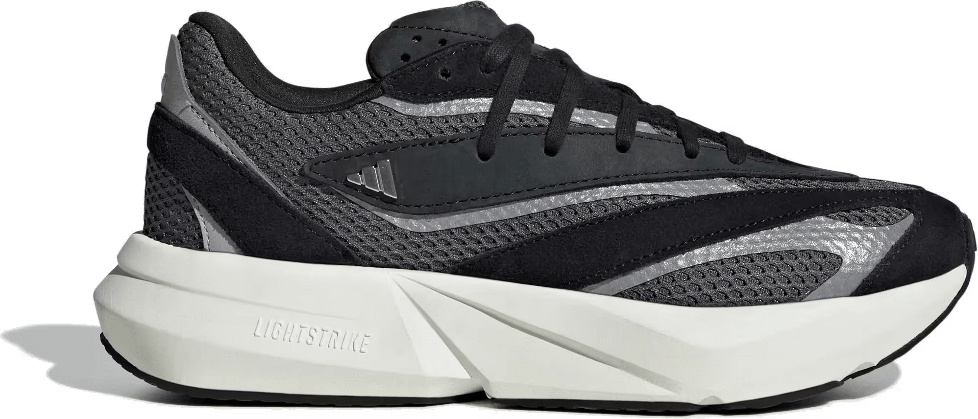 adidas Lightstride Core Black Silver Metallic Grey Six (Women's)