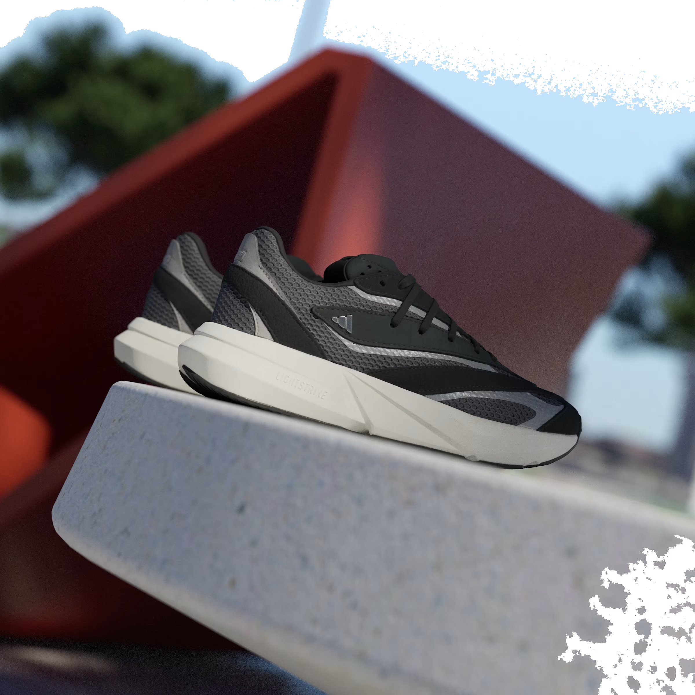 adidas Lightstride Core Black Silver Metallic Grey Six (Women's)