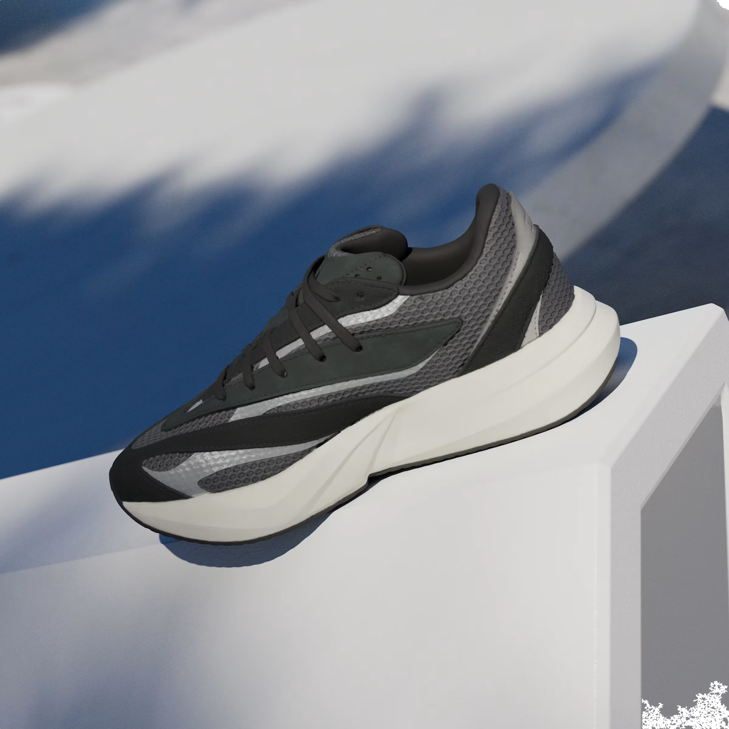 adidas Lightstride Core Black Silver Metallic Grey Six (Women's)