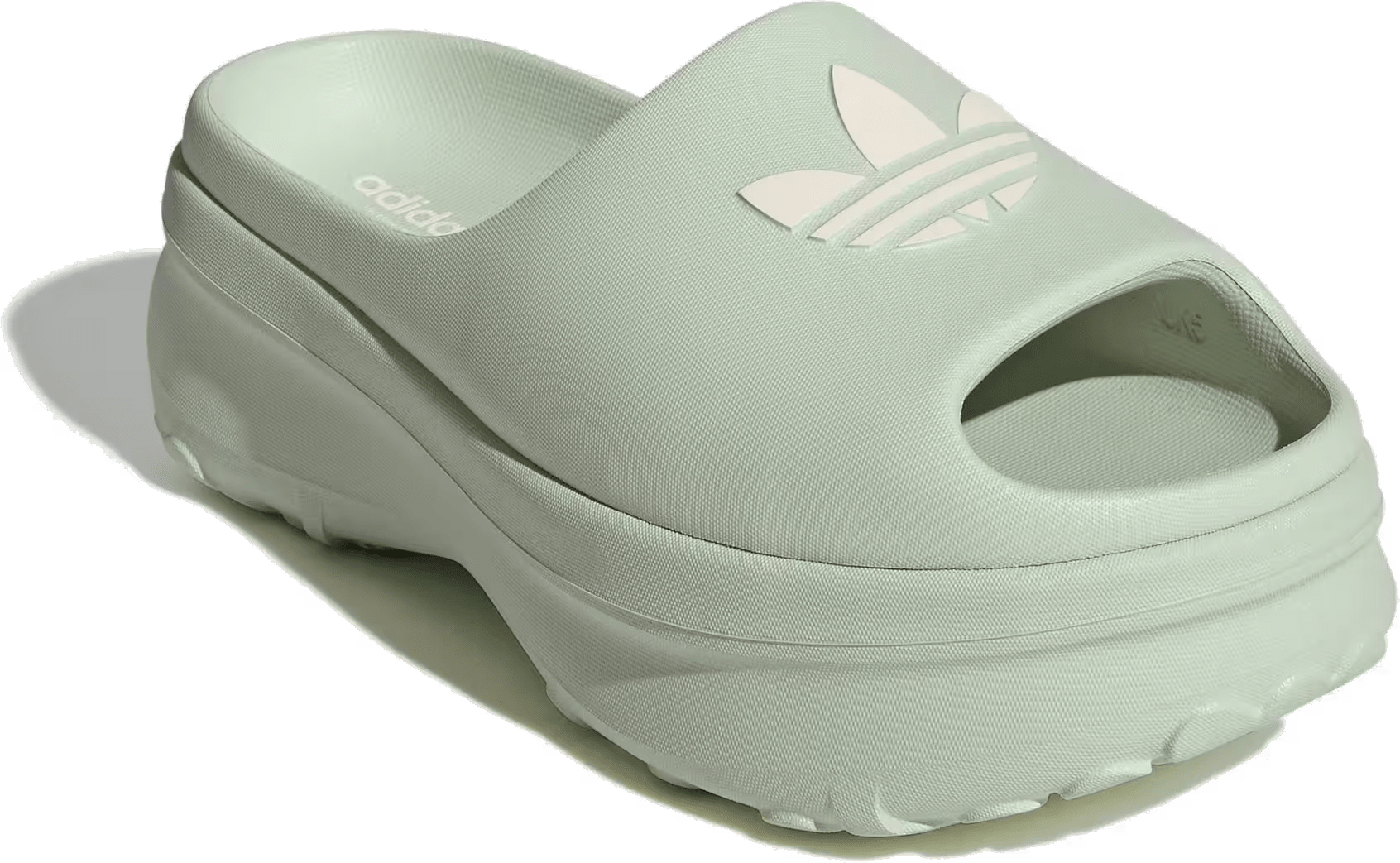 adidas adiFOM Stan Slides Linen Green Wonder White (Women's)
