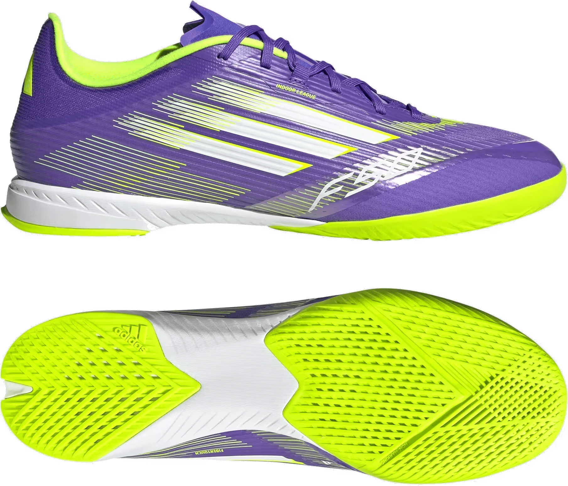 adidas F50 League Indoor Purple Rush Cloud White Lucid Lemon