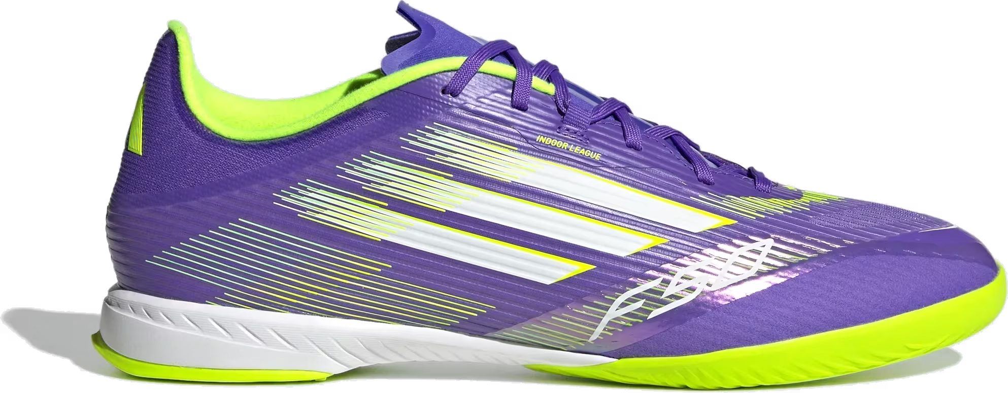 adidas F50 League Indoor Purple Rush Cloud White Lucid Lemon