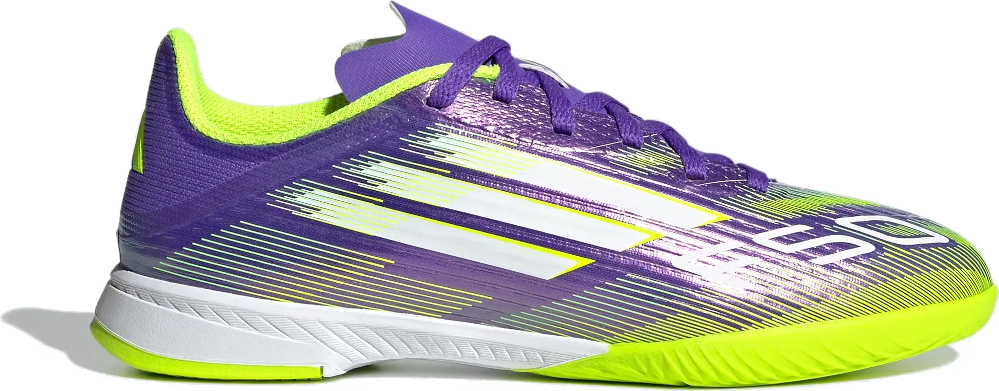 adidas F50 League Indoor Purple Rush Cloud White Lucid Lemon (GS)