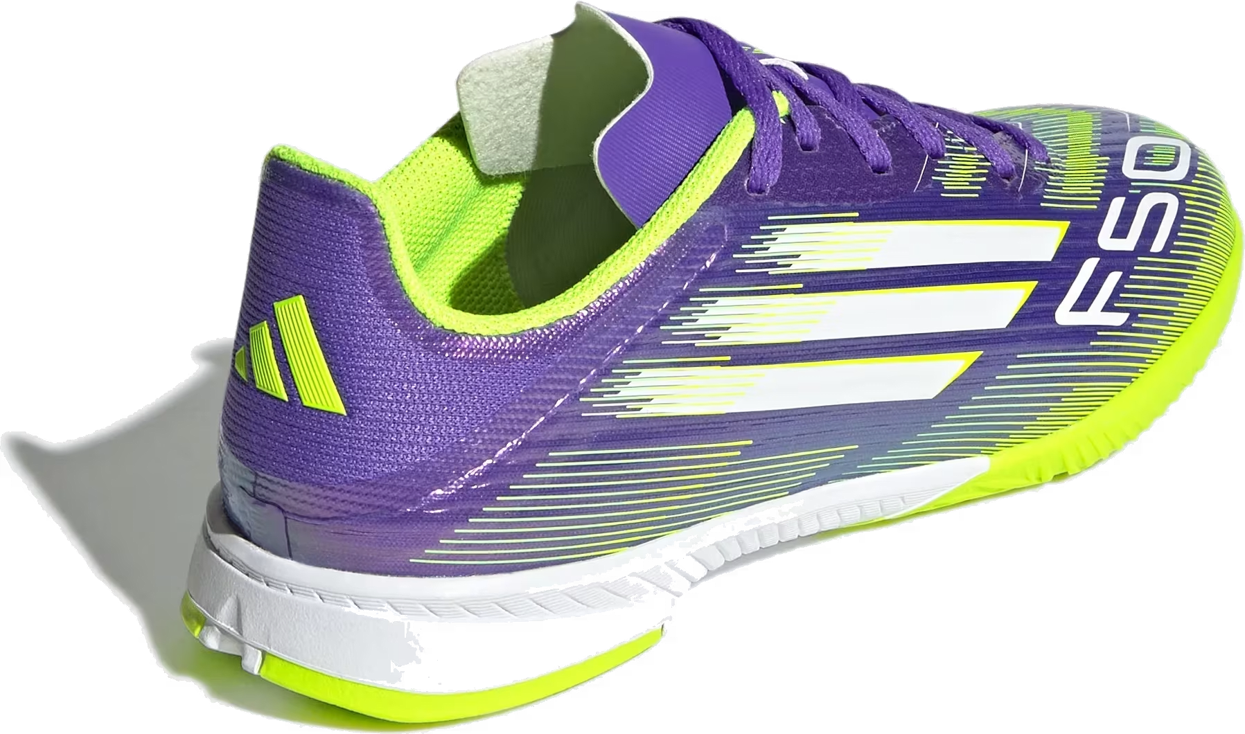adidas F50 League Indoor Purple Rush Cloud White Lucid Lemon (GS)